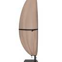 ULTCOVER Patio Parasol 600D Waterproof Outdoor Offset Banana Style Umbrella Cover - Fits Cantilever Offset Umbrella 7.5-11.5 Feet