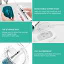 VOYOR Water Flosser Oral Irrigator Cordless Rechargeable Dental Water Jet Flosser with 3 Working Modes, IPX7 Waterproof for Teeth, Brace, Bridges Care WF200 (Blue)