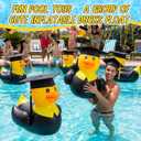 Hungdao 8 Pack Inflatable Ducks 16 Inch Large Inflatable Pool Float Rubber Duck Blow Up Decor for Summer Beach Swimming Party Decoration