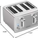 BLACK+DECKER 4-Slice Toaster, Stainless Steel, TR4900SSD