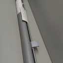 Retractable Baby Gate for Stairs, 55" Wide Mesh Dog Gate Indoor, 34'' Tall Child Gate for Doorways, Hallways, Deck, Indoor Outdoor Pet Baby Safety Essentials for Home, Grey (Gray)