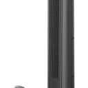 PELONIS 40 inch Bladeless Tower Fan for Bedroom, Standing Fan with Remote Control, 26ft/s, 90 Oscillation, 3 Speed Settings, 27 Db, 3 Modes, 15-Hour Timer, LED Display, Fan that Blows Cold Air, Grey