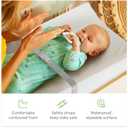 Munchkin Secure Grip Baby Diaper Changing Pad for Dresser, Waterproof and Wipeable, Contoured, Standard Size (14.75" x 31"), White