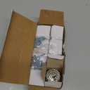 Crystal Cabinet Knobs, 8 Pack Gold Drawer Dresser Knobs, Single Hole Vintage Dresser Pulls for Cupboard, Closet, Bathroom, Dresser, Drawers, Retro Round Flower Design (Brass)