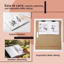 Hardcover 9" x 12" Sketch Pads for Drawing, 110 Sheets, 80lb/120GSM Marker Sketchbook - Acid Free Paper, Durable Binding, Bleedproof, Professional Hardbound Sketchbook (Pack of 1)