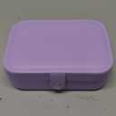 jiemei Jewelry Box, Travel Jewelry Organizer Cases with Doubel Layer for Womens Necklace Earrings Rings and Travel Accessories (Purple)