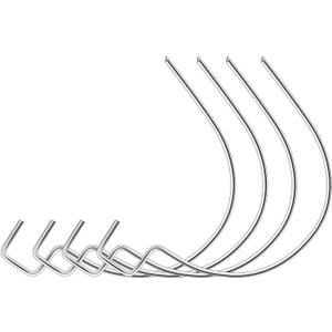 50 Pieces Stainless Steel Picture Hanging Hooks, PinCute Drywall Picture Hangers, Heavy Duty Wall Hanging Hooks Holds Up to 100 lbs, Hang Art, Clock, Shelves, or Planters