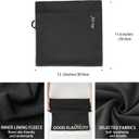 ISQ Winter Warm Neck Gaiter Soft Wool Neck Warmer Outdoor Riding Windproof Balaclava Face Mask Suitable for Men and Women (Black - Blue - Dark Grey)