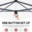 ABCCANOPY 10x10 Pop Up Canopy Tent, Easy Setup Instant Shelter with Wheeled Bag, Heavy Duty Outdoor Canopy for Beach, Market, Backyard, UV Protection, Outdoor Weather Protection (White, 10x10)