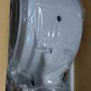 Giraffe Tools Heavy Duty Retractable Garden Hose Reel 1/2 130 FT, Wall Mounted with 9 Pattern Nozzle & Detachable Leader Hose, 180° Swivel Bracket, Any Length Lock, Commercial Grade (Light Grey)