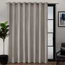 EXCLUSIVE HOME Loha Patio Grommet Top Single Curtain Panel, 108"x84", Beige
