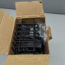 HapiRm 4 Tier Over the Door Shower Caddy, Hanging Shower Caddy with 22 Hooks and 2 Toothbrush Holders, No Drilling Adjustable Hanging Bathroom Organizer - Black