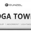 Eunzel Hot Yoga Towel, Reversible Two-Tone Non-Slip Yoga Mat Towel, Sweat Absorbent for Hot Yoga, Pilates and Workout, 72" x 26.5", Army Green& Pink