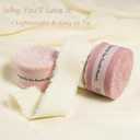 Pink & Ivory Cotton Ribbon 1 Inch Dusty Pink, Soft Pink & Cream 3 Rolls 21 Yards Frayed Edge Fabric Set for Rustic Wedding Decor, Engagement Party, Bridal Bouquet Wrap & Gift Wrapping