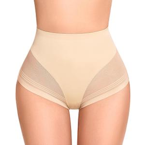 SIMIYA Tummy Control Shapewear for Women High Waist Trainer Shaping Underwear Panties Stomach Compression Body Shaper Girdle (Small, Mid Waisted-1pc Nude)