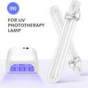 IMIKEYA 4pcs Nail Dryer Lamp Bulbs Tube Replacement 9W 365nm UV Bulb Light Bulb for Nail Art Gel Curing Drying Light Manicure Tool for DIY Lamp Light