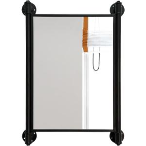 Industrial Pipe Mirror for Bathroom,Rectangle Iron Wall Mirrors for Living Room Bedroom(27.5 x 19.68 in) (No Shelf)