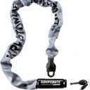 Kryptonite Keeper 785 Bike Chain Lock, 2.8 Feet Long Heavy Duty Anti-Theft Bicycle Chain Lock with Keys for Bike, Motorcycle, Scooter, Bicycle, Door, Gate, Fence