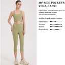 UNWAVER Womens High Waist Yoga Pants with Pockets, Tummy Control Workout Running Yoga Leggings for Women (M)