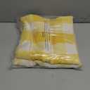 Cotton Curtains Yellow and White Buffalo Gingham Check Curtain Panels 63 inches Long Living Room Drapes Plaid Checker Kitchen Bedroom Window Treatment Set 2 Panels Rod Pocket