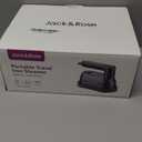 Jack  Rose Travel Steamer Iron for Clothes,1200w Iron Steamer,Portable Handheld Travel Size Steamer iron,8S Fast Heat-UpLarge Ceramic Heat Panel,