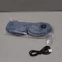 YoanYouth Heated Eye Mask for Dry Eyes, FSA Eligible HSA, Cordless Warm Compress for Eyes, Light Blocking Eye Heating Pad, Styes, Sleep, Cover Washable, Rechargeable, Deep Blue