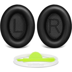 Replacement Earpads Cushions for Bose QuietComfort35&35ii(QC35 II & QC35) Headphones - Professional Positioning Tools Included, Noise-Isolating Memory Foam & Breathable Leather (Black) Replacement Earpads Cushions for Bose QuietComfort35&35ii(QC35 II & QC35) Headphones - Professional Positioning Tools Included, Noise-Isolating Memory Foam & Breathable Leather (Black)