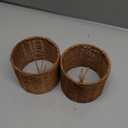 Mini Lampshade 2sets chic round little lamp shade, boho lamp covers replacement traditional shades,woven Chandeliers Shade Wall Lamp Sconces Shade