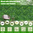 Artificial Grass Wall Panels, 20"x20" 16pcs Hedge Grass Backdrop, UV-Anti Fake Greenery Plant Boxwood Panels, Green Wall Decor for Outdoor Indoor Patio Garden Backyard