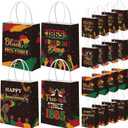 Blosssound 32 Pcs Happy Juneteenth Gift Bags Bulk June 19th Paper Bags with Handle Since 1865 African American Candy Pouches for Juneteenth Freedom Day Independence Day Party Favor Supplies, 1 count