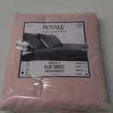 Royale Linens King Flat Sheet - Ultra Soft Brushed 1800 Microfiber Flat Sheets Only - Wrinkle Free & Stain Resistant - Hotel Quality Top Sheet for Bed (King, Pink)