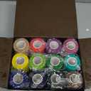 Juvale 12 Rolls Colorful Self Adhesive Bandage Wrap 4 Inch Wide x 5 Yards - Cohesive Vet Tape for First Aid, Sports, Tattoo (12 Colors) - Vet Wrap