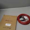 Petest 40ft Tie-Out Cable with Crimp Cover for Heavy Dogs Up to 125 Pounds (Black & Red)