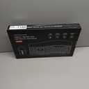 Wireless Keyboard and Mouse Combo, 2.4G Full Size Wave Keys Ergonomic Keyboard with Wrist Rest and 3-Level DPI Adjustable Wireless Ergonomic Mouse for Windows, Mac OS Desktop/Laptop/PC (Black)