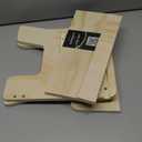 2 Pack Toddler Step Stool, Wooden Height-Adjustable 2-Step Stool for Kids, Potty Training Stool with Handles (Original Wooden Colour)