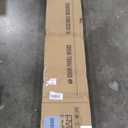 FREDBECK 28 x 84 inch Glass Barn Door with 5 FT Barn Door Hardware Kit & Handle Included,5-Panel Frosted Glass,LVL Wood Panel,Water-Proof PVC Surface,Pre-Drilled Holes,Need Assembly