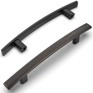 Amerdeco 10 Pack Oil Rubbed Bronze 3-3/4 Inch(96mm) Hole Centers Kitchen Cabinet Pulls Hardware Kitchen Handles for Cabinets Cupboard Handles Drawer Pulls ZH0003