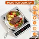Portable Induction Cooktop, 3500W Countertop Burner, 8 heat settings Heat Settings & Stainless Steel Housing, 24H Appointment Scheduling