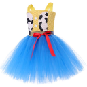 Girls Princess Costume Birthday Party Dress Halloween Cosplay Outfits, XL