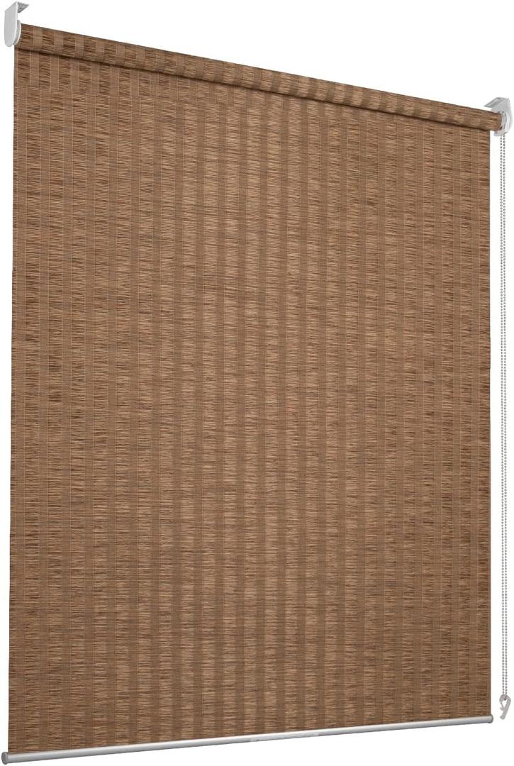 Roller Window Shades,Light Filtering Roller Shade,Window Blinds,Roll Up and Down Blinds for Home,Easy to Install(Coffee, 44" W x 72" H)