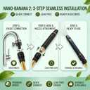 3 x High Pressure Power Washer Nozzle with Connector Set, 3-Spray Mode Direct Spray Gun, Leak-Proof Power Jet Wand for Cleaning Car, Yard, Patio, Pets & Driveway