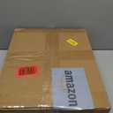 Ladder Shelf 4 Tiers Metal Industrial Bookshelf,White Marble Wood Tall Open Storage Rack and Display Shelves,Wall Mount Wide Book Case for Home Office Bedroom,Small (1 PC 15.7IN)