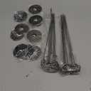 Urban Deco 16PK Table Number Holders 12 Inches Place Card Holder Metal Table Card Holders, Picture Holders For Tables, Card Holder Stand For Wedding Dcor - Black Sign Holder