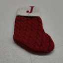 St. Nicholas Square Mini Cable Knit Stocking-Letter J