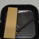 ESLITE LIFE 9.5 Inch Nonstick Grill Pan for Indoor Cooking, Versatile Induction Square Large Grilling Skillet Steak Pan for Stove Tops, PTFE & PFOA Free, Black