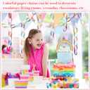 Lincia 600 Sheet Paper Chain Garland Strips 1x8 Inch with Double Sided Tape, DIY Construction Paper Chains for Birthday Wedding Holiday Party Decorations, Crafts Supplies (Macaron)