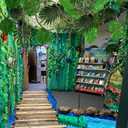 Bucherry 2 Sets Vbs 2026 Jungle Party Decoration 10 x 13 ft Netting with Tropical Rainforest Theme Leaves Artificial Greenery Garland Vine for Hawaiian Luau Rainforest Decorations Indoor Outdoor