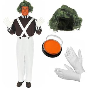 fun shack Chocolate Factory Worker Costume Adults, Chocolate Factory Costume, Halloween Costumes Men, Funny Adult Costumes (Small)