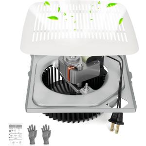 Upgraded QK60 Bathroom Exhaust Fan Replacement Quiet 2.5 Sone, 60 CFM High Airflow, Quick Install, Fits Models 693, 670-G/J/H, 671-G/J/H, 688-G/J/H/K, 689-G/J/K, 695-R01/R02/R03, 696N-R01/R02/R03