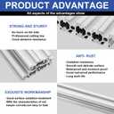 SeekLiny 10Pcs T Slot 2020 Aluminum Extrusion Profile 1830mm(72''6ft)Silver